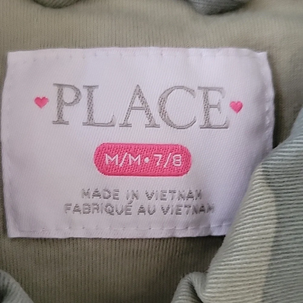 Children's Place Camo Rainbow Sequin Lightweight Jacket Girls Size 7/8